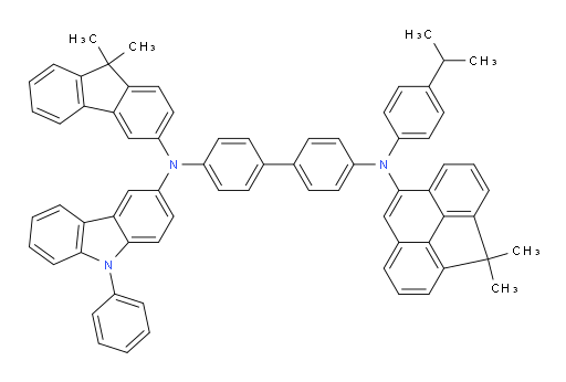 N4-(4,4-dimethyl-4H-cyclopenta[def]phenanthren-8-yl)-N4'-(9,9-dimethyl-9H-fluoren-3-yl)-N4-(4-isopropylphenyl)-N4'-(9-phenyl-9H-carbazol-3-yl)-[1,1'-biphenyl]-4,4'-diamine