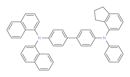 N4-(2,3-dihydro-1H-inden-4-yl)-N4',N4'-di(naphthalen-1-yl)-N4-phenyl-[1,1'-biphenyl]-4,4'-diamine