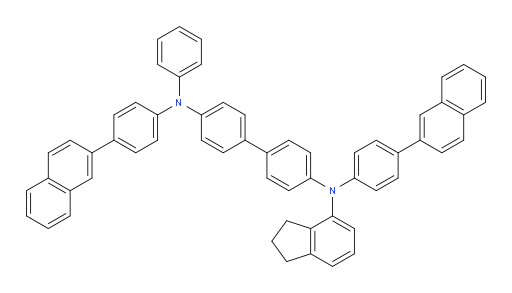 N4-(2,3-dihydro-1H-inden-4-yl)-N4,N4'-bis(4-(naphthalen-2-yl)phenyl)-N4'-phenyl-[1,1'-biphenyl]-4,4'-diamine