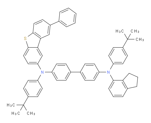 N4,N4'-bis(4-(tert-butyl)phenyl)-N4-(2,3-dihydro-1H-inden-4-yl)-N4'-(8-phenyldibenzo[b,d]thiophen-2-yl)-[1,1'-biphenyl]-4,4'-diamine