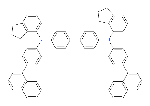 N4,N4'-bis(2,3-dihydro-1H-inden-4-yl)-N4,N4'-bis(4-(naphthalen-1-yl)phenyl)-[1,1'-biphenyl]-4,4'-diamine