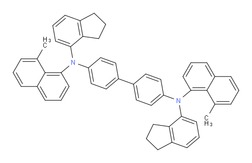 N4,N4'-bis(2,3-dihydro-1H-inden-4-yl)-N4,N4'-bis(8-methylnaphthalen-1-yl)-[1,1'-biphenyl]-4,4'-diamine