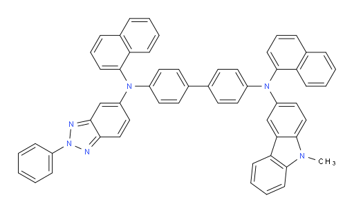 N4-(9-methyl-9H-carbazol-3-yl)-N4,N4'-di(naphthalen-1-yl)-N4'-(2-phenyl-2H-benzo[d][1,2,3]triazol-5-yl)-[1,1'-biphenyl]-4,4'-diamine