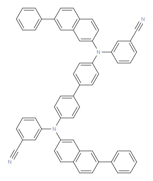 3,3'-([1,1'-biphenyl]-4,4'-diylbis((7-phenylnaphthalen-2-yl)azanediyl))dibenzonitrile