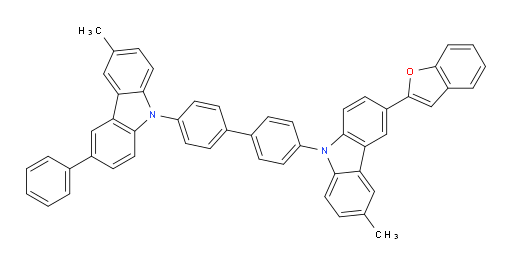 3-(benzofuran-2-yl)-6-methyl-9-(4'-(3-methyl-6-phenyl-9H-carbazol-9-yl)-[1,1'-biphenyl]-4-yl)-9H-carbazole