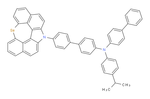 4'-(12H-6-selena-12-azaindeno[2,1,7,6-ghij]pleiaden-12-yl)-N-([1,1'-biphenyl]-4-yl)-N-(4-isopropylphenyl)-[1,1'-biphenyl]-4-amine