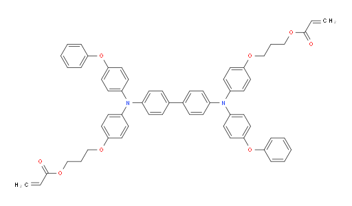 ((([1,1'-biphenyl]-4,4'-diylbis((4-phenoxyphenyl)azanediyl))bis(4,1-phenylene))bis(oxy))bis(propane-3,1-diyl) diacrylate