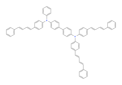 N4-phenyl-N4,N4',N4'-tris(4-((1E,3E)-4-phenylbuta-1,3-dien-1-yl)phenyl)-[1,1'-biphenyl]-4,4'-diamine