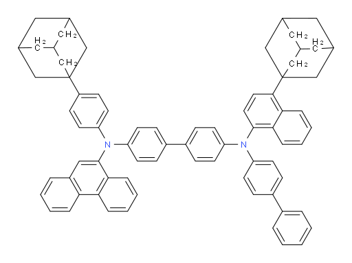 N4-([1,1'-biphenyl]-4-yl)-N4-(4-(adamantan-1-yl)naphthalen-1-yl)-N4'-(4-(adamantan-1-yl)phenyl)-N4'-(phenanthren-9-yl)-[1,1'-biphenyl]-4,4'-diamine