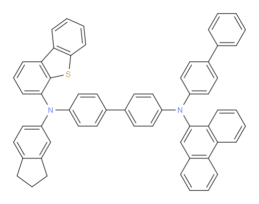 N4-([1,1'-biphenyl]-4-yl)-N4'-(dibenzo[b,d]thiophen-4-yl)-N4'-(2,3-dihydro-1H-inden-5-yl)-N4-(phenanthren-9-yl)-[1,1'-biphenyl]-4,4'-diamine