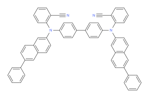 2,2'-([1,1'-biphenyl]-4,4'-diylbis((6-phenylnaphthalen-2-yl)azanediyl))dibenzonitrile