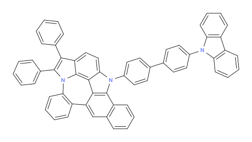 12-(4'-(9H-carbazol-9-yl)-[1,1'-biphenyl]-4-yl)-1,2-diphenyl-12H-2a,12-diazabenzo[a]benzo[4,5]azuleno[6,7,8,1-defg]fluorene