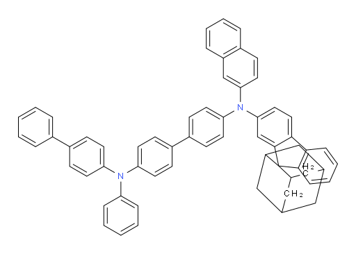 N4-([1,1'-biphenyl]-4-yl)-N4'-(naphthalen-2-yl)-N4-phenyl-N4'-(spiro[adamantane-2,9'-fluoren]-2'-yl)-[1,1'-biphenyl]-4,4'-diamine