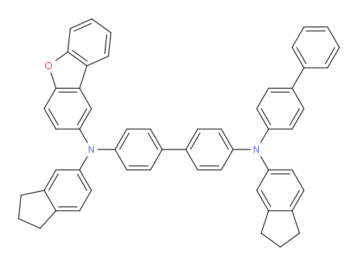 N4-([1,1'-biphenyl]-4-yl)-N4'-(dibenzo[b,d]furan-2-yl)-N4,N4'-bis(2,3-dihydro-1H-inden-5-yl)-[1,1'-biphenyl]-4,4'-diamine