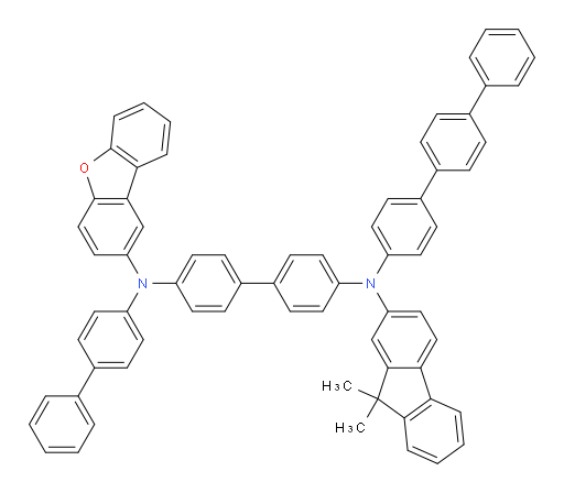 N4-([1,1'-biphenyl]-4-yl)-N4'-([1,1':4',1''-terphenyl]-4-yl)-N4-(dibenzo[b,d]furan-2-yl)-N4'-(9,9-dimethyl-9H-fluoren-2-yl)-[1,1'-biphenyl]-4,4'-diamine
