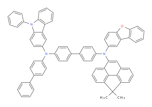 N4-([1,1'-biphenyl]-4-yl)-N4'-(dibenzo[b,d]furan-2-yl)-N4'-(4,4-dimethyl-4H-cyclopenta[def]phenanthren-8-yl)-N4-(9-phenyl-9H-carbazol-3-yl)-[1,1'-biphenyl]-4,4'-diamine
