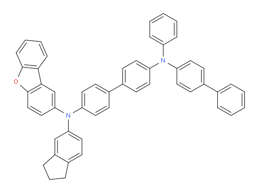 N4-([1,1'-biphenyl]-4-yl)-N4'-(dibenzo[b,d]furan-2-yl)-N4'-(2,3-dihydro-1H-inden-5-yl)-N4-phenyl-[1,1'-biphenyl]-4,4'-diamine