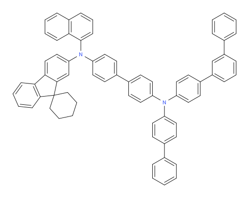 N4-([1,1'-biphenyl]-4-yl)-N4-([1,1':3',1''-terphenyl]-4-yl)-N4'-(naphthalen-1-yl)-N4'-(spiro[cyclohexane-1,9'-fluoren]-2'-yl)-[1,1'-biphenyl]-4,4'-diamine