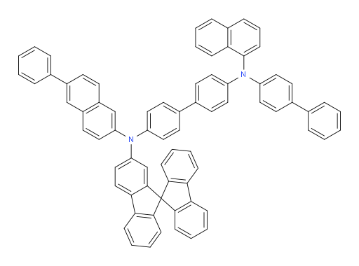 N4-(9,9'-spirobi[fluoren]-7-yl)-N4'-([1,1'-biphenyl]-4-yl)-N4'-(naphthalen-1-yl)-N4-(6-phenylnaphthalen-2-yl)-[1,1'-biphenyl]-4,4'-diamine