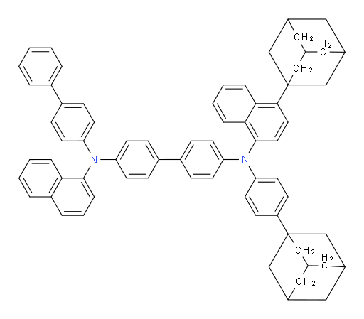 N4-([1,1'-biphenyl]-4-yl)-N4'-(4-(adamantan-1-yl)naphthalen-1-yl)-N4'-(4-(adamantan-1-yl)phenyl)-N4-(naphthalen-1-yl)-[1,1'-biphenyl]-4,4'-diamine