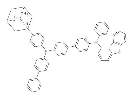 N4-([1,1'-biphenyl]-4-yl)-N4-(4-(adamantan-1-yl)phenyl)-N4'-(dibenzo[b,d]furan-1-yl)-N4'-phenyl-[1,1'-biphenyl]-4,4'-diamine