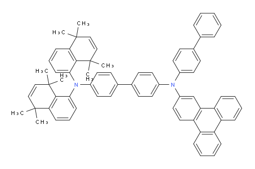 N4-([1,1'-biphenyl]-4-yl)-N4',N4'-bis(5,5,8,8-tetramethyl-5,8-dihydronaphthalen-1-yl)-N4-(triphenylen-2-yl)-[1,1'-biphenyl]-4,4'-diamine