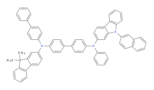 N4-([1,1'-biphenyl]-4-yl)-N4-(9,9-dimethyl-9H-fluoren-2-yl)-N4'-(9-(naphthalen-2-yl)-9H-carbazol-2-yl)-N4'-phenyl-[1,1'-biphenyl]-4,4'-diamine