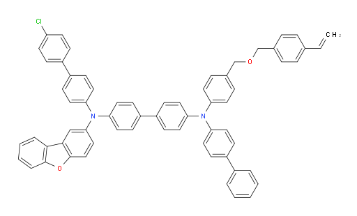 N4-([1,1'-biphenyl]-4-yl)-N4'-(4'-chloro-[1,1'-biphenyl]-4-yl)-N4'-(dibenzo[b,d]furan-2-yl)-N4-(4-(((4-vinylbenzyl)oxy)methyl)phenyl)-[1,1'-biphenyl]-4,4'-diamine