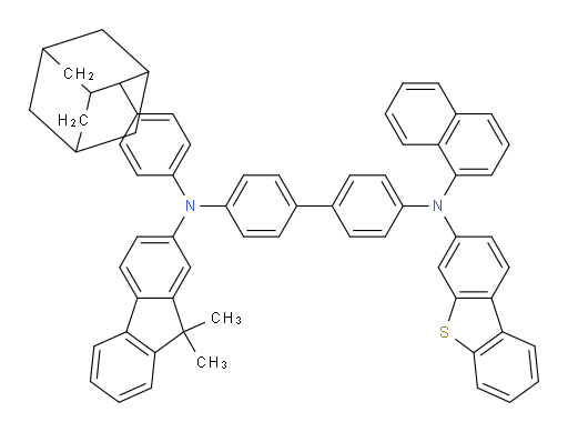N4-(4-(adamantan-2-yl)phenyl)-N4'-(dibenzo[b,d]thiophen-3-yl)-N4-(9,9-dimethyl-9H-fluoren-2-yl)-N4'-(naphthalen-1-yl)-[1,1'-biphenyl]-4,4'-diamine