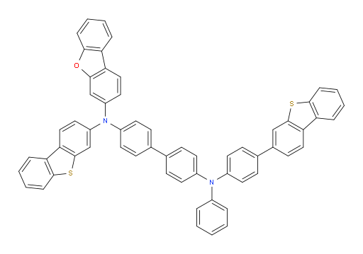 N4-(dibenzo[b,d]furan-3-yl)-N4-(dibenzo[b,d]thiophen-3-yl)-N4'-(4-(dibenzo[b,d]thiophen-3-yl)phenyl)-N4'-phenyl-[1,1'-biphenyl]-4,4'-diamine