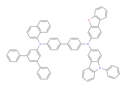 N4-([1,1':3',1''-terphenyl]-5'-yl)-N4'-(dibenzo[b,d]furan-3-yl)-N4-(naphthalen-1-yl)-N4'-(9-phenyl-9H-carbazol-3-yl)-[1,1'-biphenyl]-4,4'-diamine