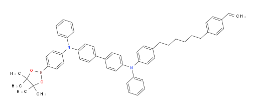 N4,N4'-diphenyl-N4-(4-(4,4,5,5-tetramethyl-1,3,2-dioxaborolan-2-yl)phenyl)-N4'-(4-(6-(4-vinylphenyl)hexyl)phenyl)-[1,1'-biphenyl]-4,4'-diamine