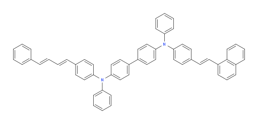 N4-(4-((E)-2-(naphthalen-1-yl)vinyl)phenyl)-N4,N4'-diphenyl-N4'-(4-((1E,3E)-4-phenylbuta-1,3-dien-1-yl)phenyl)-[1,1'-biphenyl]-4,4'-diamine