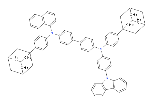 N4-(4-(9H-carbazol-9-yl)phenyl)-N4,N4'-bis(4-(adamantan-1-yl)phenyl)-N4'-(naphthalen-1-yl)-[1,1'-biphenyl]-4,4'-diamine