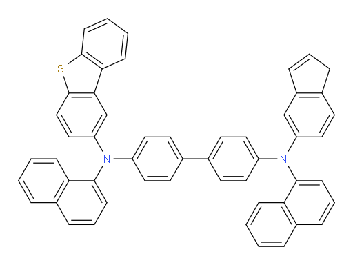 N4-(dibenzo[b,d]thiophen-2-yl)-N4'-(1H-inden-5-yl)-N4,N4'-di(naphthalen-1-yl)-[1,1'-biphenyl]-4,4'-diamine