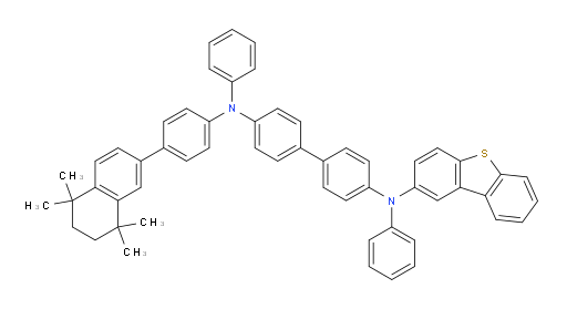 N4-(dibenzo[b,d]thiophen-2-yl)-N4,N4'-diphenyl-N4'-(4-(5,5,8,8-tetramethyl-5,6,7,8-tetrahydronaphthalen-2-yl)phenyl)-[1,1'-biphenyl]-4,4'-diamine
