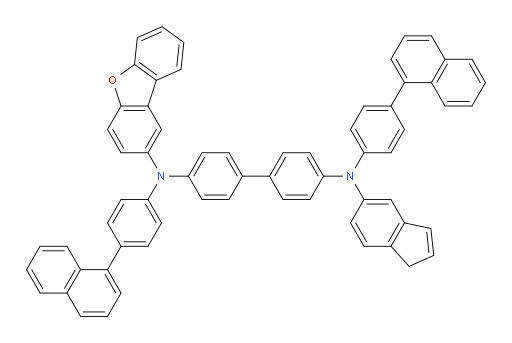 N4-(dibenzo[b,d]furan-2-yl)-N4'-(1H-inden-5-yl)-N4,N4'-bis(4-(naphthalen-1-yl)phenyl)-[1,1'-biphenyl]-4,4'-diamine