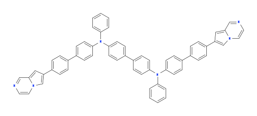 N4,N4'-diphenyl-N4,N4'-bis(4'-(pyrrolo[1,2-a]pyrazin-7-yl)-[1,1'-biphenyl]-4-yl)-[1,1'-biphenyl]-4,4'-diamine