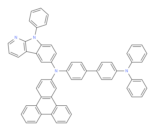 N4,N4-diphenyl-N4'-(9-phenyl-9H-pyrido[2,3-b]indol-6-yl)-N4'-(triphenylen-2-yl)-[1,1'-biphenyl]-4,4'-diamine