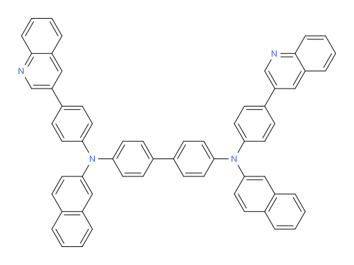 N4,N4'-di(naphthalen-2-yl)-N4,N4'-bis(4-(quinolin-3-yl)phenyl)-[1,1'-biphenyl]-4,4'-diamine
