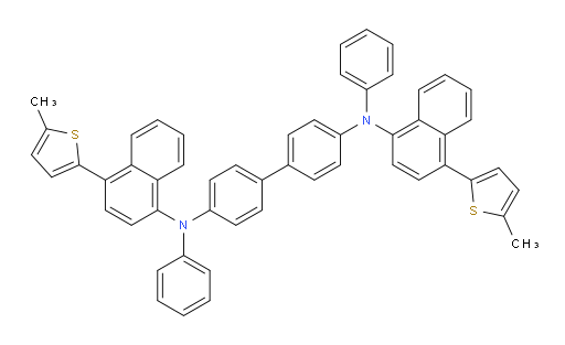 N4,N4'-bis(4-(5-methylthiophen-2-yl)naphthalen-1-yl)-N4,N4'-diphenyl-[1,1'-biphenyl]-4,4'-diamine