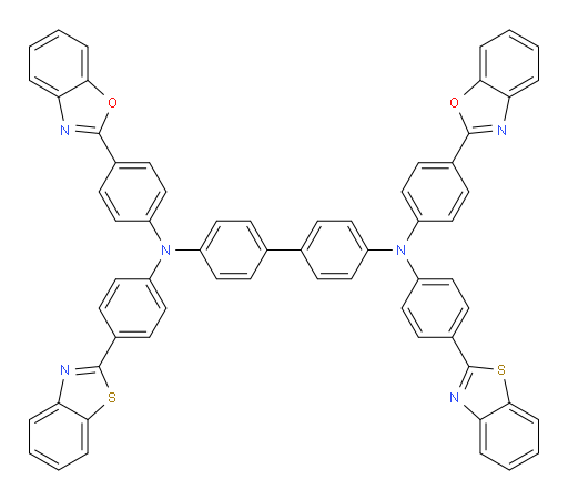 N4,N4'-bis(4-(benzo[d]oxazol-2-yl)phenyl)-N4,N4'-bis(4-(benzo[d]thiazol-2-yl)phenyl)-[1,1'-biphenyl]-4,4'-diamine