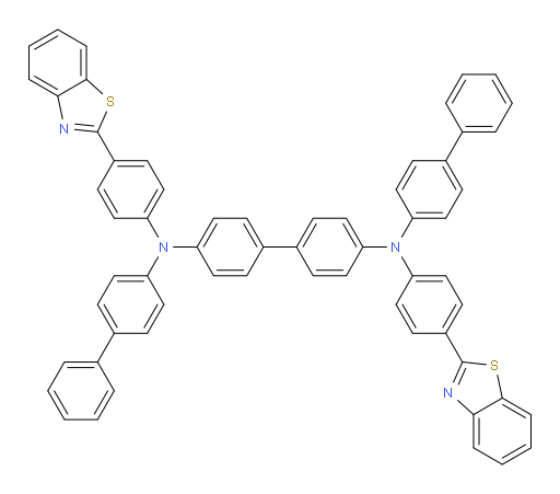 N4,N4'-di([1,1'-biphenyl]-4-yl)-N4,N4'-bis(4-(benzo[d]thiazol-2-yl)phenyl)-[1,1'-biphenyl]-4,4'-diamine