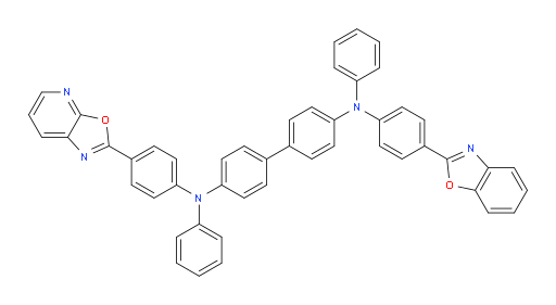 N4-(4-(benzo[d]oxazol-2-yl)phenyl)-N4'-(4-(oxazolo[5,4-b]pyridin-2-yl)phenyl)-N4,N4'-diphenyl-[1,1'-biphenyl]-4,4'-diamine