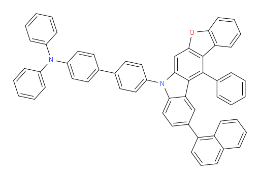 4'-(10-(naphthalen-1-yl)-12-phenyl-7H-benzofuro[2,3-b]carbazol-7-yl)-N,N-diphenyl-[1,1'-biphenyl]-4-amine