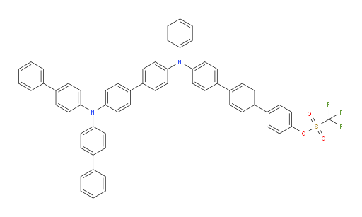 4''-((4'-(di([1,1'-biphenyl]-4-yl)amino)-[1,1'-biphenyl]-4-yl)(phenyl)amino)-[1,1':4',1''-terphenyl]-4-yl trifluoromethanesulfonate