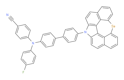 4-((4'-(12H-6-selena-12-azaindeno[2,1,7,6-ghij]pleiaden-12-yl)-[1,1'-biphenyl]-4-yl)(4-fluorophenyl)amino)benzonitrile