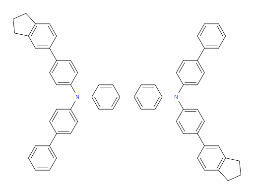N4,N4'-di([1,1'-biphenyl]-4-yl)-N4,N4'-bis(4-(2,3-dihydro-1H-inden-5-yl)phenyl)-[1,1'-biphenyl]-4,4'-diamine