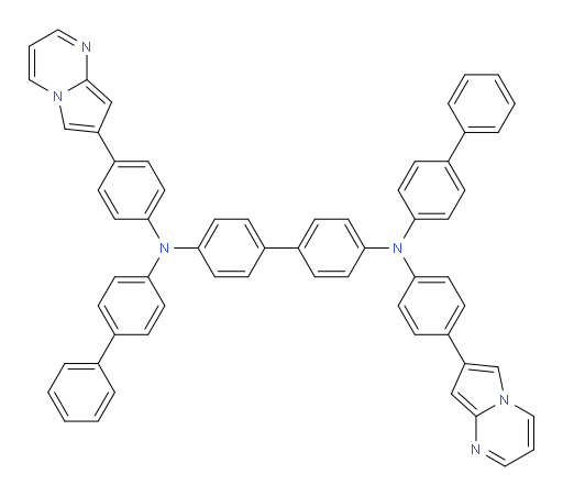N4,N4'-di([1,1'-biphenyl]-4-yl)-N4,N4'-bis(4-(pyrrolo[1,2-a]pyrimidin-7-yl)phenyl)-[1,1'-biphenyl]-4,4'-diamine