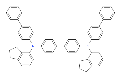 N4,N4'-di([1,1'-biphenyl]-4-yl)-N4,N4'-bis(2,3-dihydro-1H-inden-4-yl)-[1,1'-biphenyl]-4,4'-diamine